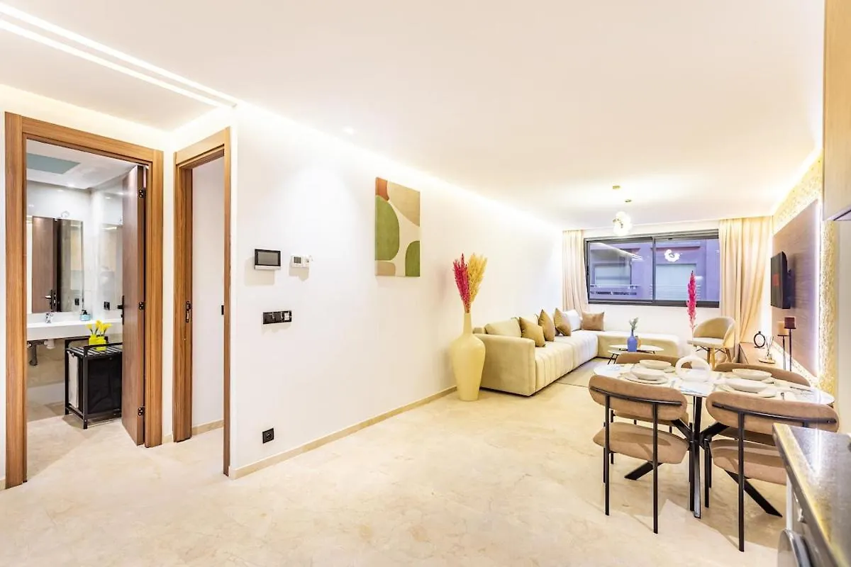 Central Gueliz 1-Bedroom Apartment Marrákes